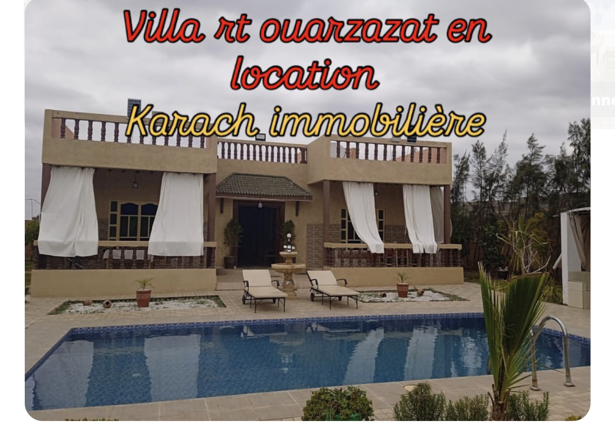 Très bel villa à louer Rte de ouarzazat